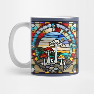 Rocky Mushroom Stained Glass Mug